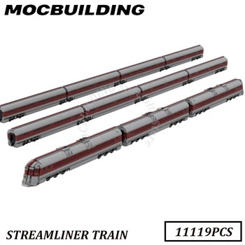 Vilcienu Raiway Piederumi Modelis MOCBUILDING Bloki, Ķieģeļi Displejs Būvniecības Ziemassvētku dāvana Dzimšanas dienā, Dāvanas