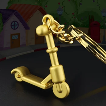 Radošo Bērnu Velosipēdu Modelēšana Keychains Auto Atslēgu Gadījumā, Piederumi Metāla Scooter Kulons Rotaslietas Jautri Dāvanas Bērniem