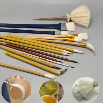 14 Gabalu/set Keramikas Krāsošanas Instrumenti DIY Keramikas Rokdarbi Zīmēšana/uzpildes Krāsa/Ūdens Papildināšana/dust Removal Tools
