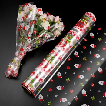 Caurspīdīgs Celofāna Papīra Wrap Wrapper Dzimšanas dienu Maisiņi, Dāvanas, Amatniecības Shopping Ziemassvētku dāvanas
