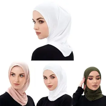 Galvu Aptīt Šalli Musulmaņu Sieviešu Lakatu Ramadāna Lūdzieties, Cepures Elastīgs Musulmaņu Sieviešu Lakatu, Stretchy Ledus Zīda Auduma Mīksto Turban Cepure