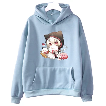 Mafumafu Japāņu Dziedātāja Anime pelēkā vārna SIEVIEŠU Multiplikācijas filmu Kawaii/Cute Sweatwear Pāris sporta Krekls Meitenēm Rudens/Ziemas Sajūtu Dizains