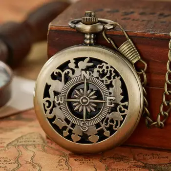 Kompass, Kabatas Pulksteņu Vintage Vidukļa Ķēdes Āra Aktivitātēm, Nerūsējošā Tūrisma Pārgājieni Portatīvo Kabatas Pulkstenis, Kompass Dāvanas