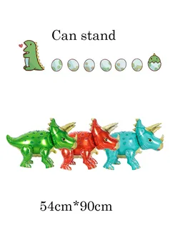 Liela 4D Pastaigas Dinozauru Folija Baloni , Children 's Dzīvnieku Rotaļlietas , Dzimšanas dienas svinības , Bērnu Dušas Apdare Laipni Bērnu Globos