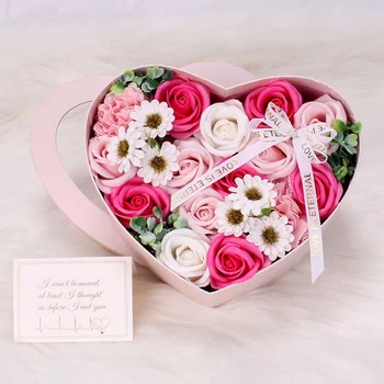 1box Sirds Aromātisks Vannas, Ķermeņa Ziedlapiņu Rozes Ziedu Ziepes, Kāzu Dekorēšana Dzimšanas dienā Valentine Dāvanu Simulācijas Peoniju Ziedu Ziepes
