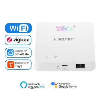 Miboxer Tuya ZigBee WiFi Vārti Bezvadu/Vadu Bluetooth Smart Home Hub Kontrolieris Darbojas ar Alexa, Google Home Smart Dzīves App