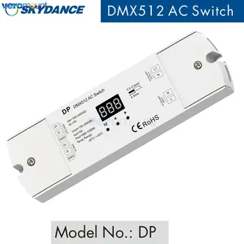 Skydance DP 1 Kanāls DMX512 MAIŅSTRĀVAS Slēdzis DMX512 RDM Dekoderi Ciparu Displejs DMX512 Slēdzis AC 110V, 220V 500-1200W